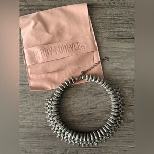 Pebby Forevee Statement Choker Necklace – Silver | One Size